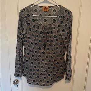 Tory Burch Peacock Patterned Top